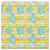 Niedliche Tiere mit Wasser 2 Stoff (Muster)