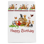 Niedliche Tiere Mittlere Geschenktüte (Vorderseite)