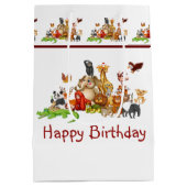 Niedliche Tiere Mittlere Geschenktüte (Rückseite)