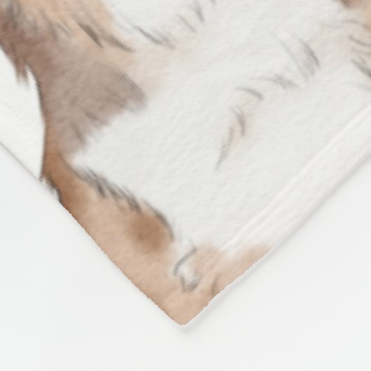 Niedliche Tiere Muster Fleecedecke (Ecke)