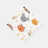 Niedliche Tiere Party Serviette (Ecke)