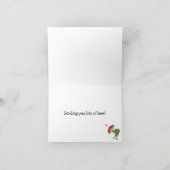 Niedliche Tiere Personalisiert Valentinstag Karte (Innenseite)