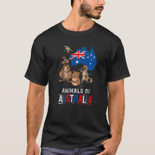 Niedliche Tiere Platypus Quokka Sugar Glider Kanga T-Shirt