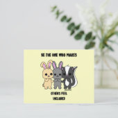 Niedliche Tiere Postkarte (Stehend Vorderseite)