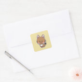 Niedliche Tiere Quadratischer Aufkleber (Umschlag)
