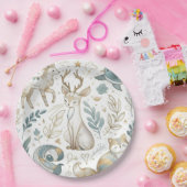 niedliche Tiere Safari Geburtstagszoo Pappteller (Party)