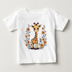 Niedliche Tiere spielen Musik Baby T-shirt