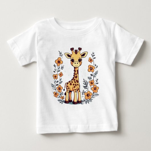 Niedliche Tiere spielen Musik Baby T-shirt (Vorderseite)