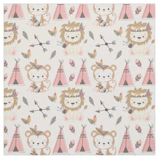 Niedliche Tiere Stoff (Muster)