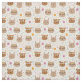 Niedliche Tiere Stoff (Muster)
