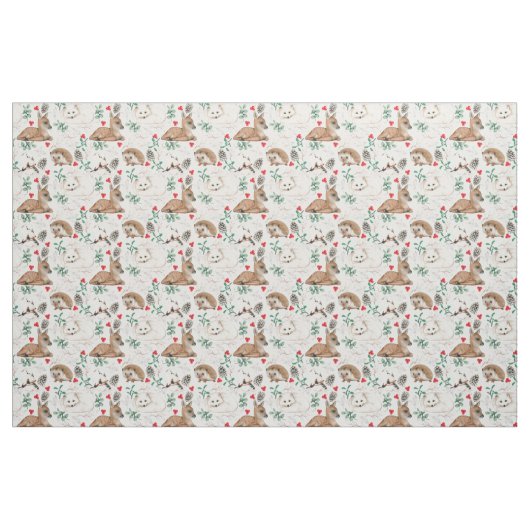 Niedliche Tiere Stoff (Fat Quarter (45,7 x 55,9 cm))