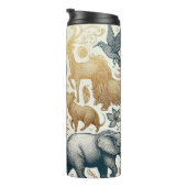 Niedliche Tiere Thermal Tumbler Forest Thermosbecher (Nach rechts gedreht)