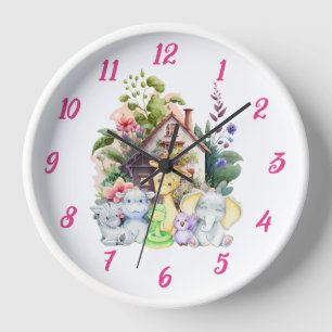 Niedliche Tiere-Uhr Niedliches Geschenk für Kind Uhr