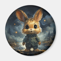 Niedliche Tiere unter dem Sternenhimmel