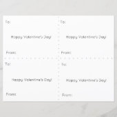 Niedliche Tiere Valentinstag-Karte (Rückseite)