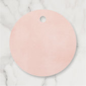 Niedliche Tiere Waldgrün Mädchen Geburtstagsparty Geschenkanhänger (Rückseite)