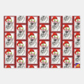 Niedliche Tiere Weihnachtsgeschenk Wrap Set Panda, Geschenkpapier Set (Vorderseite 3)