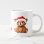 Niedliche Tiere Winterbär Weihnachtsbaum Jumbo-Tasse (Rechts)