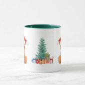 Niedliche Tiere Winterbär Weihnachtsbaum Tasse (Zentrum)