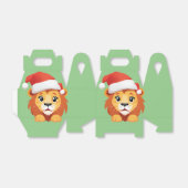 Niedliche Tiere Winterlion cub Weihnachten Geschenkschachtel (Ungefaltet)