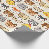 Niedliche Tiere Wrapping Paper Geschenkpapier (Ecke)