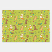 Niedliche Tiere Wrapping Paper Set Geschenkpapier Set (Vorderseite 3)