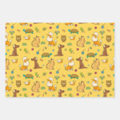 Niedliche Tiere Wrapping Paper Set Geschenkpapier Set (Vorderseite)