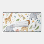 Niedliche Tierfarbe Schreibtischunterlage (Tastatur & Maus)