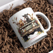 Niedliche Tierfarm auf Kaffeetasse