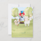 Niedliche Tierhalle Einladung (Rückseite)