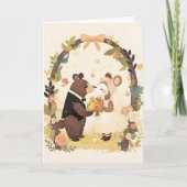 Niedliche Tierhochzeit Einladung (Vorderseite)