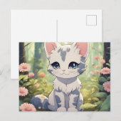 niedliche Tierkatze für Katzenliebhaber Postkarte (Vorne/Hinten)