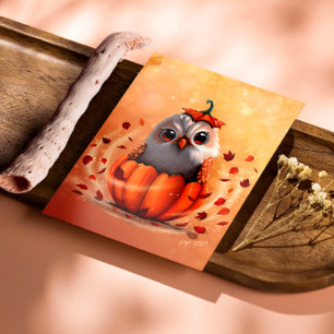 Niedliche Tierwelt im Echo einer Eule: Hüterin des Fotodruck