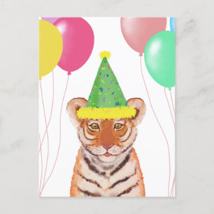 Niedliche Tiger Cub Illustration Postkarte