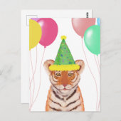 Niedliche Tiger Cub Illustration Postkarte (Vorne/Hinten)