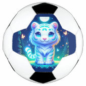 Niedliche Tiger-Holografie | Fußball (Vorderseite)