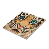 Niedliche Tiger Keramik Tile Fliese (Seite)