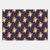 Niedliche Tiger-Wrapping-Papierblätter Geschenkpapier Set (Vorderseite 2)