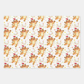 Niedliche Tiger-Wrapping-Papierblätter Geschenkpapier Set (Vorderseite)