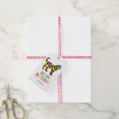 Niedliche Tigerkatze Geburtstag Geschenkanhänger (Mit Garn)