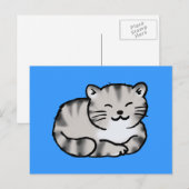 niedliche Tigerkatze Postkarte (Vorne/Hinten)