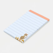 Niedliche Tigerkatzen und Goldpunkte Post-it Klebezettel (angewinkelt)