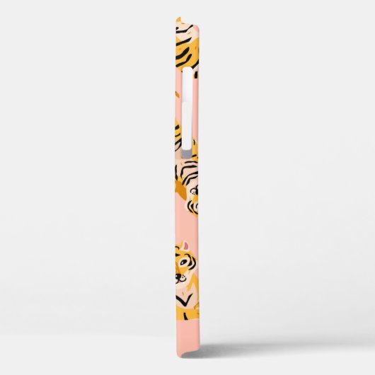 Niedliche Tigermuster Case-Mate iPhone Hülle (Rückseite / Links)