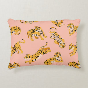 Niedliche Tigermuster Dekokissen
