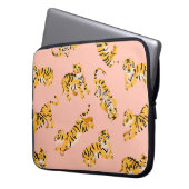 Niedliche Tigermuster Laptopschutzhülle (Vorderseite Links)