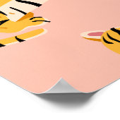 Niedliche Tigermuster Poster (Ecke)