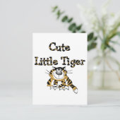 Niedliche Tigerzürtel Postkarte (Stehend Vorderseite)