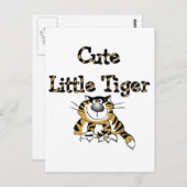 Niedliche Tigerzürtel Postkarte (Vorne/Hinten)