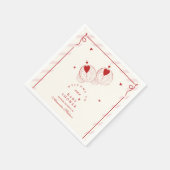 Niedliche Tini One ist auf dem Weg Babydusche Serviette (Ecke)