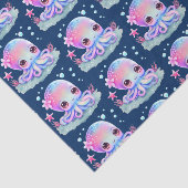 Niedliche Tintenfischkreatur Seidenpapier (Ausschnitt)